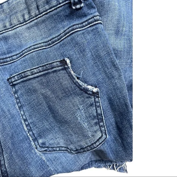 Boot Cut Distressed Rag Hem Jeans - Picture 6 of 6